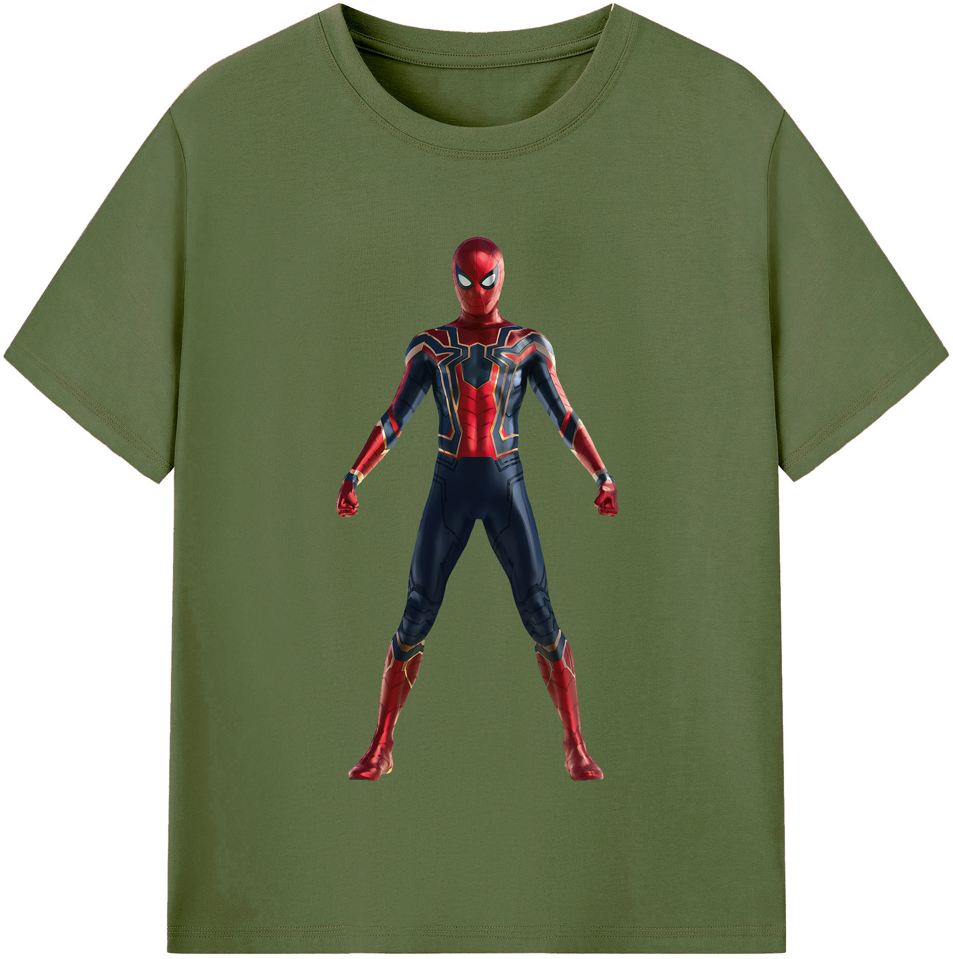 （画像用） Spider Man スパイダーマン 綿100％半袖Tシャツ（フロントプリント）